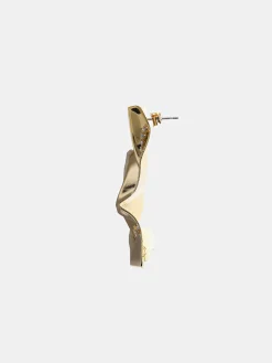 Frauen Source Unknown Kleidung<Abstrakte Kristallohrringe, Gold