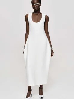 Frauen Source Unknown Kleidung<Adua Vase Midikleid, Weis