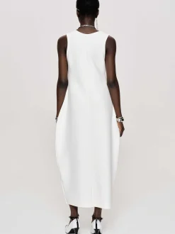 Frauen Source Unknown Kleidung<Adua Vase Midikleid, Weis