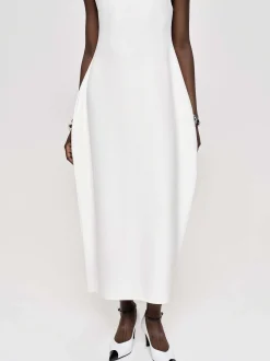 Frauen Source Unknown Kleider<Adua Vase Midikleid, Weis
