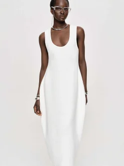 Frauen Source Unknown Kleider<Adua Vase Midikleid, Weis