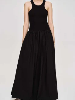 Frauen Source Unknown Kleider<Amal Racer-Tanktopkleid Mit Tiefer Taille, Schwarz