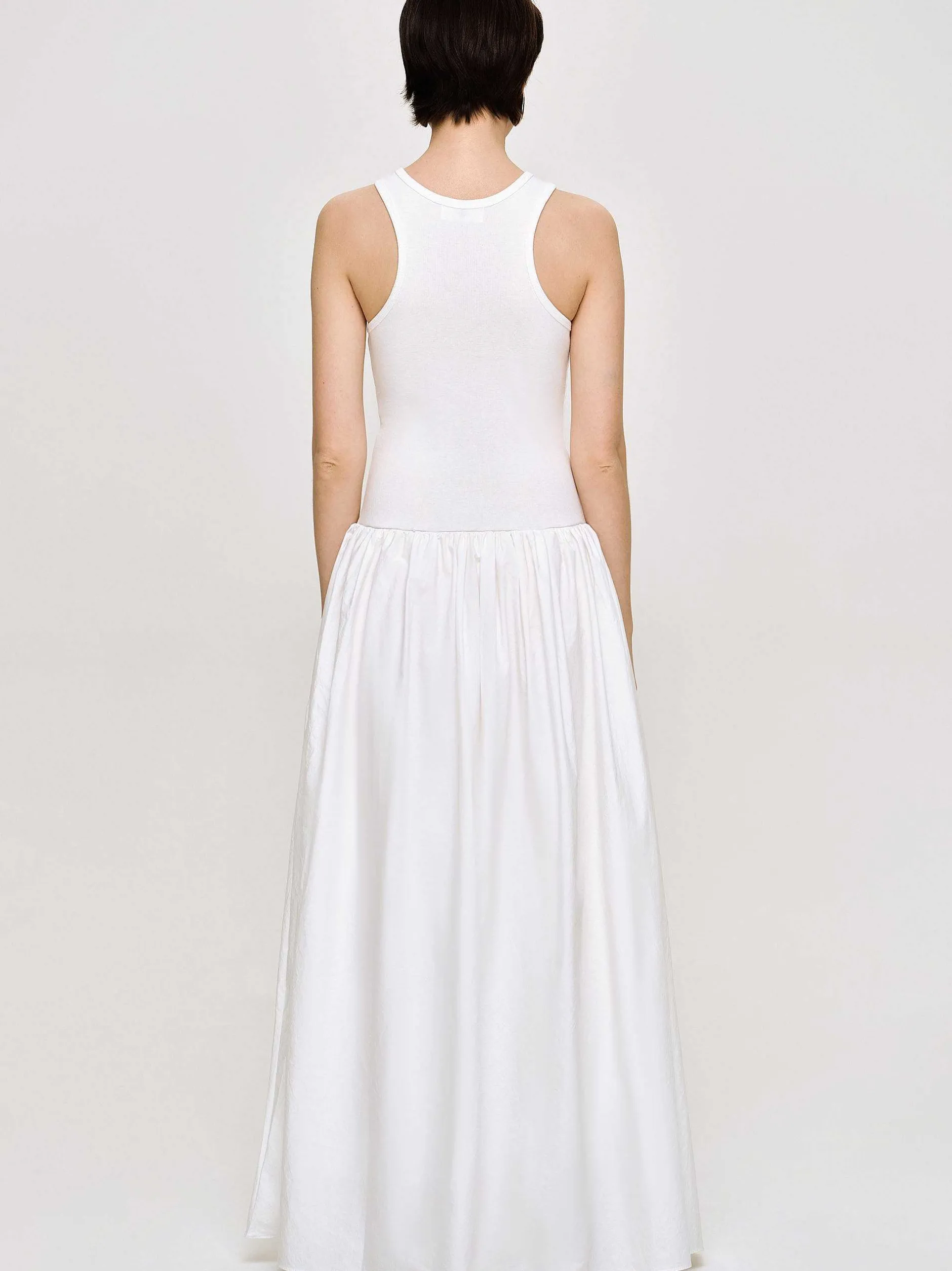 Frauen Source Unknown Kleider<Amal Racer-Tanktopkleid Mit Tiefer Taille, Weis
