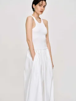 Frauen Source Unknown Kleider<Amal Racer-Tanktopkleid Mit Tiefer Taille, Weis