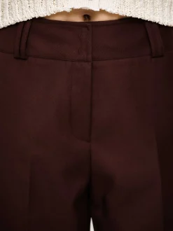 Frauen Source Unknown Kleidung<Anzughose Aus Gabardine, Merlotbraun