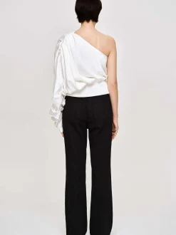 Frauen Source Unknown Kleidung<Ausgestellte Jeans Mit Langem Bein, Schwarz