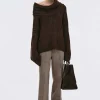 Frauen Source Unknown Zubehör<Becca Ubergroser High-Roll-Strickpullover, Schokolade