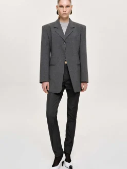 Frauen Source Unknown Kleidung<Blazer Mit Einem Knopf, Anthrazit