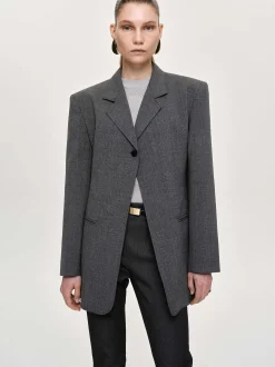 Frauen Source Unknown Oberbekleidung<Blazer Mit Einem Knopf, Anthrazit