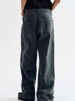 Frauen Source Unknown Denim<Boyfriend-Pigmentjeans, Haifischhaut