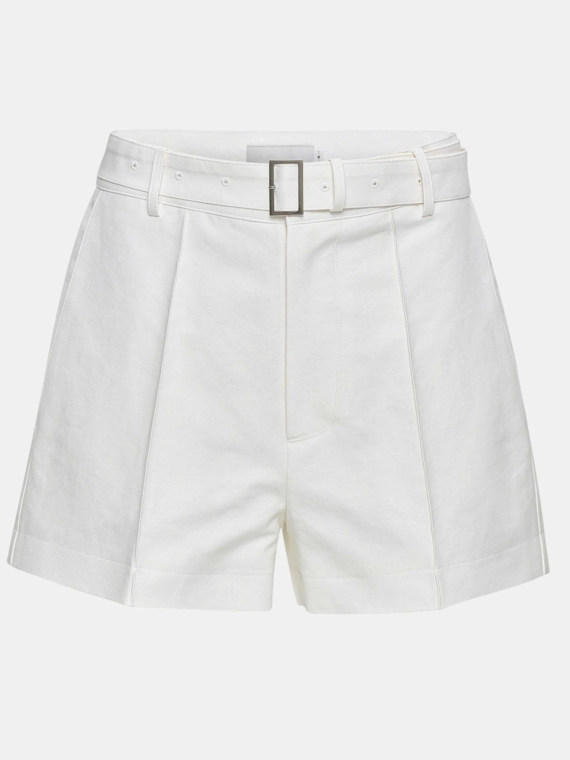 Frauen Source Unknown Kleidung<Breite Shorts Mit Gurtel, Weis