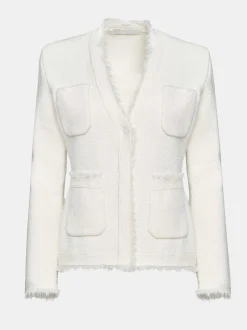 Frauen Source Unknown Zubehör<Cardigan Mit Taillierter Taille, Naturweis
