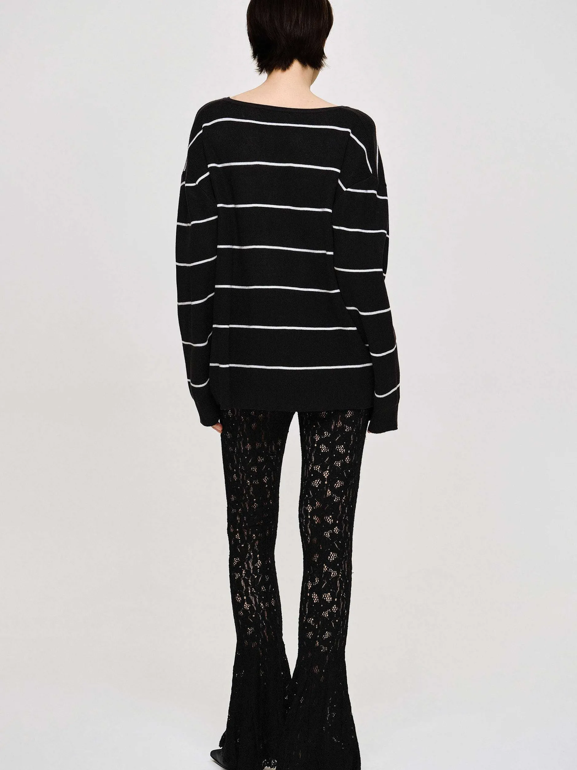 Frauen Source Unknown Zubehör<Chantilly-Spitzenhose, Schwarz