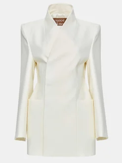 Frauen Source Unknown Oberbekleidung<Corrin Wickelblazer, Creme