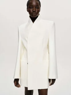 Frauen Source Unknown Kleidung<Corrin Wickelblazer, Creme