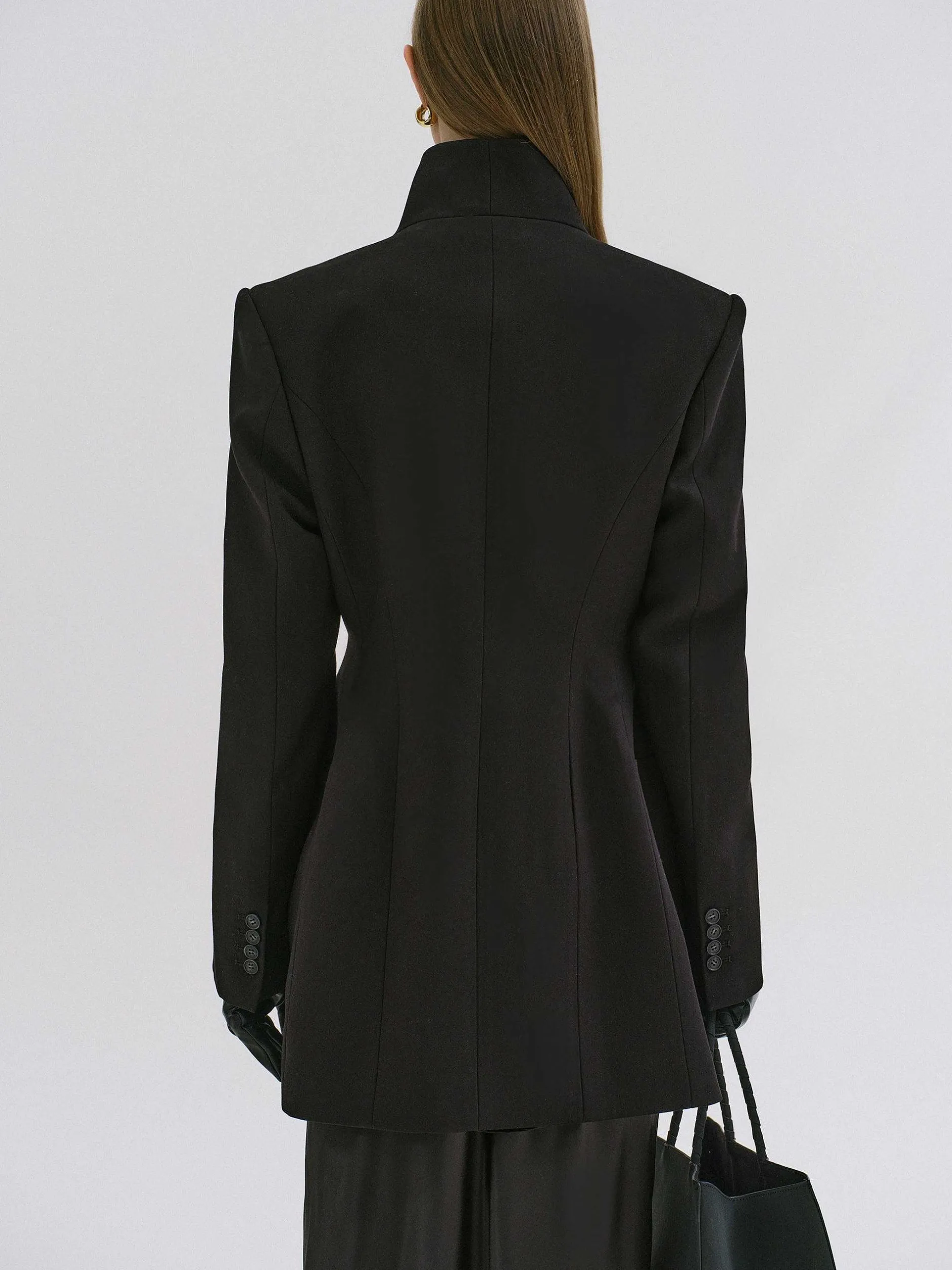 Frauen Source Unknown Oberbekleidung<Corrin Wickelblazer, Schwarz