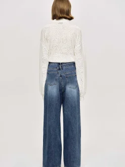 Frauen Source Unknown Denim<Crossover-Jeans, Dark Stone Wash