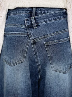 Frauen Source Unknown Kleidung<Crossover-Jeans, Dark Stone Wash