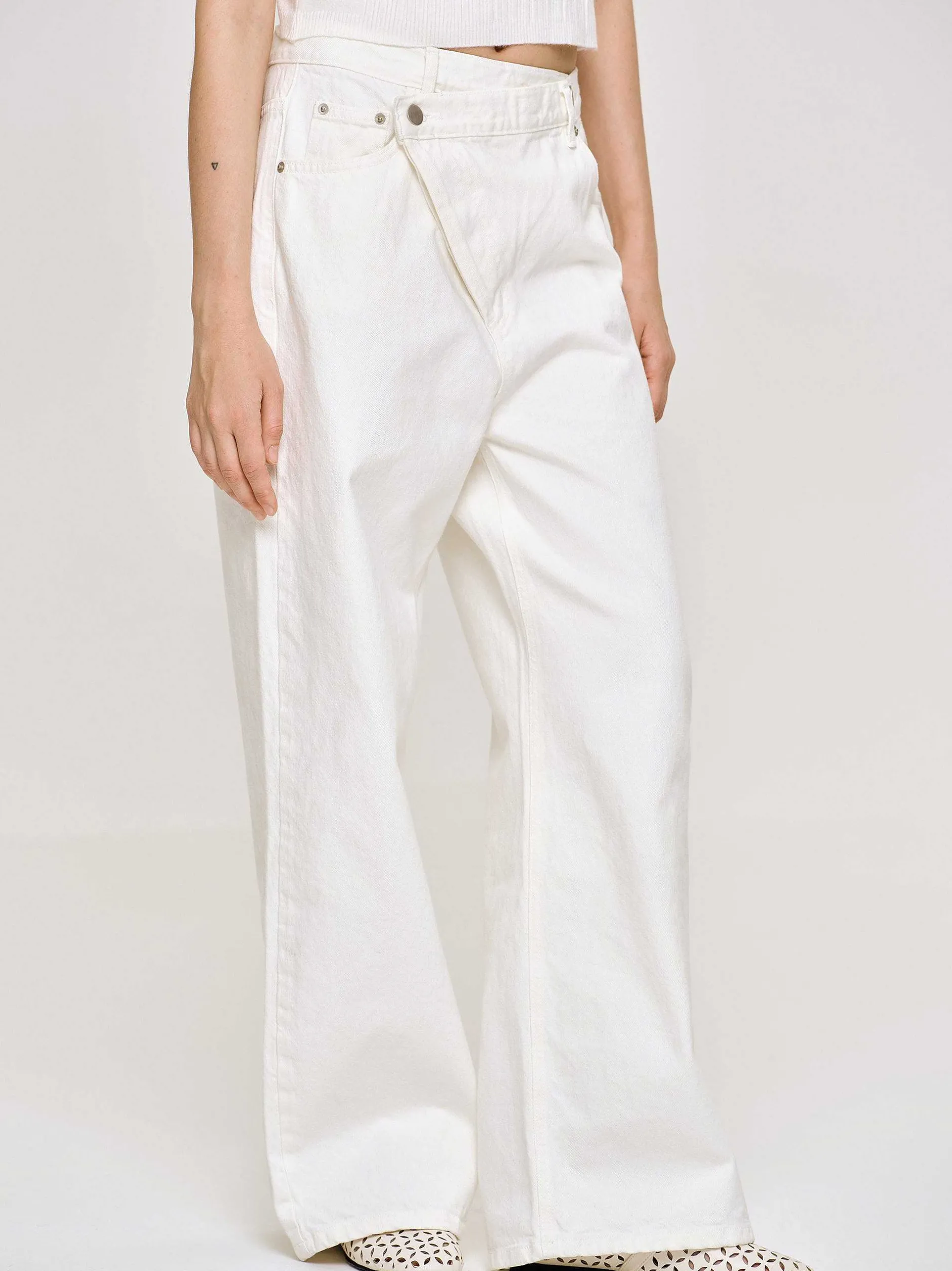 Frauen Source Unknown Denim<Crossover-Jeans, Weis