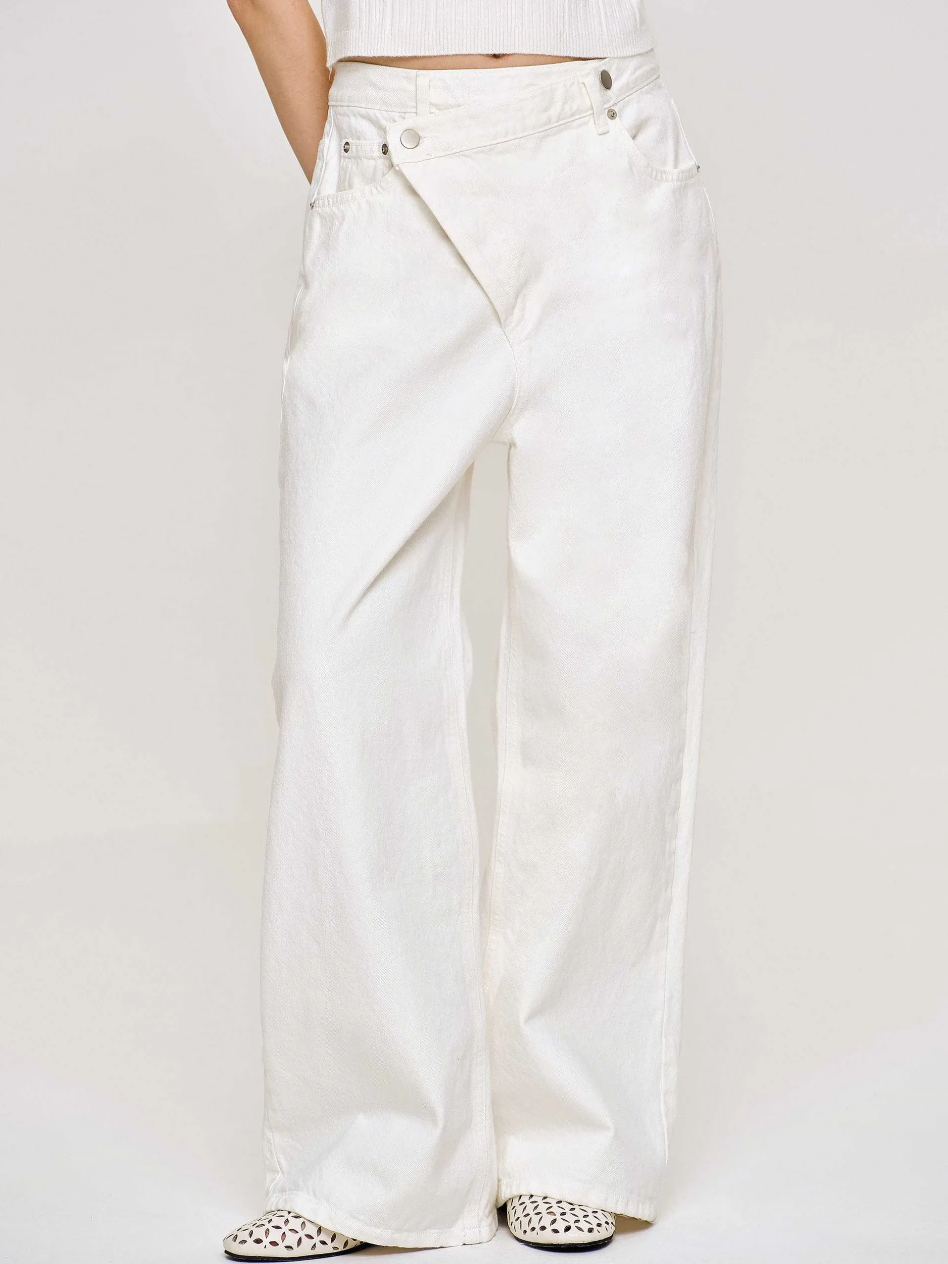 Frauen Source Unknown Denim<Crossover-Jeans, Weis