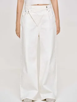 Frauen Source Unknown Kleidung<Crossover-Jeans, Weis