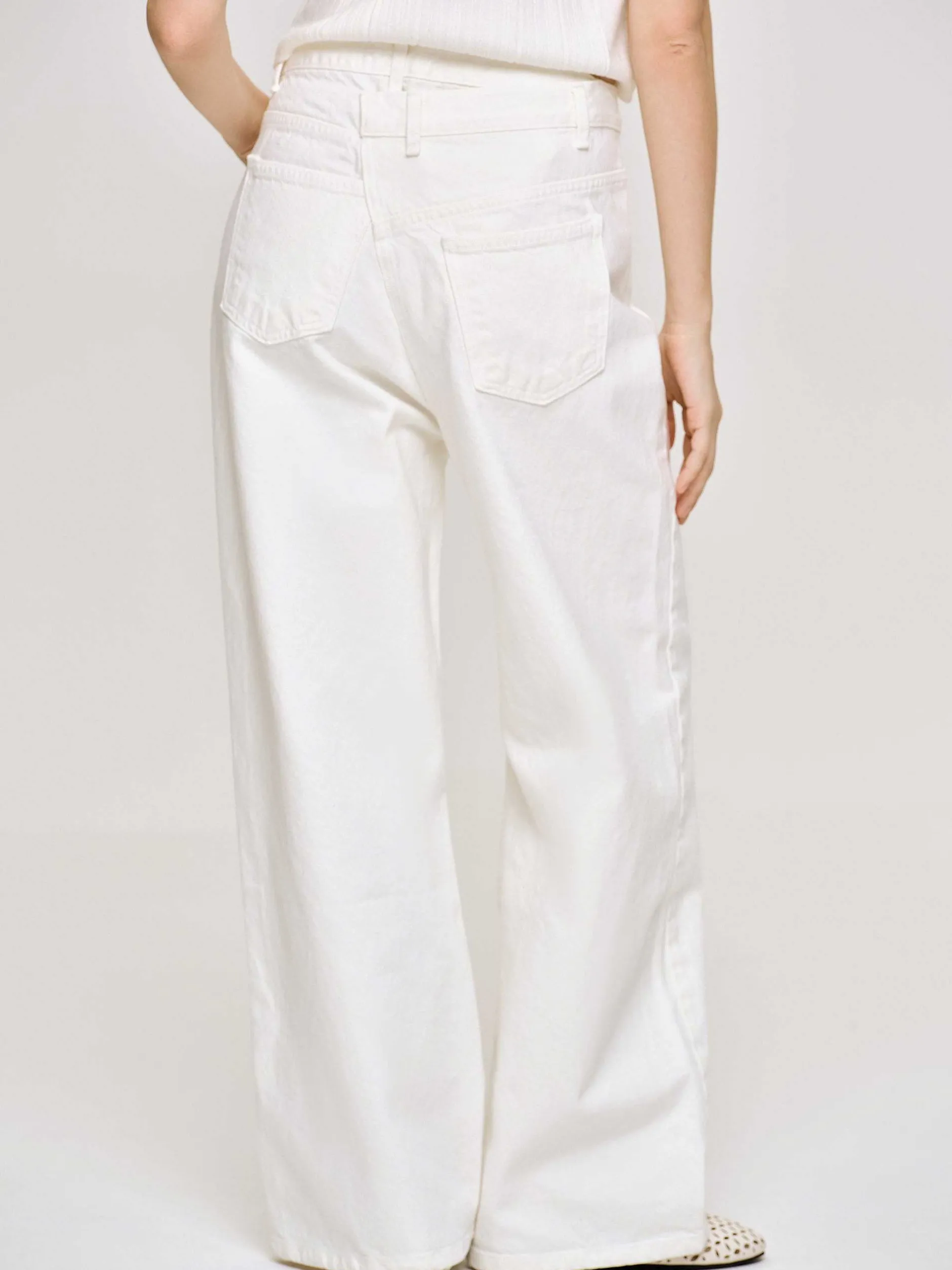Frauen Source Unknown Kleidung<Crossover-Jeans, Weis