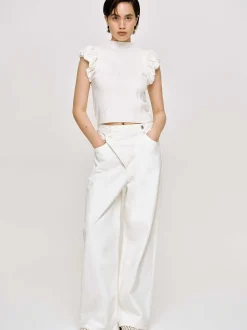 Frauen Source Unknown Kleidung<Crossover-Jeans, Weis