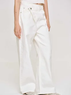 Frauen Source Unknown Kleidung<Crossover-Jeans, Weis