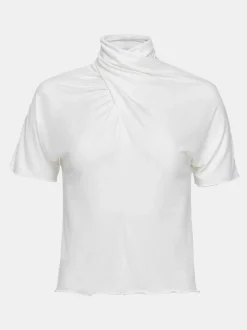 Frauen Source Unknown Oberteile<Daye Cross Neck T-Shirt, Weis