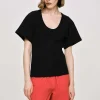 Frauen Source Unknown Zubehör<Deep U T-Shirt, Schwarz