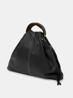 Frauen Source Unknown Schuhe & Taschen<Dreieckstasche Aus Kalbsleder, Schwarz