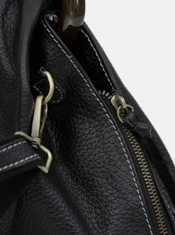 Frauen Source Unknown Kleidung<Dreieckstasche Aus Kalbsleder, Schwarz