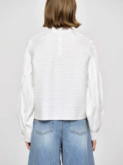 Frauen Source Unknown Oberteile<Erza Volumenbluse, Weis