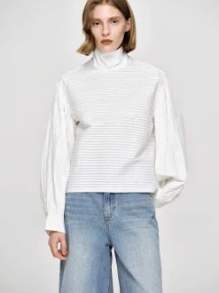 Frauen Source Unknown Oberteile<Erza Volumenbluse, Weis