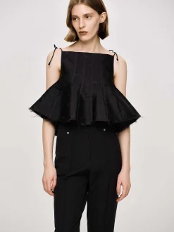 Frauen Source Unknown Oberteile<Extra Verkurztes Camisole, Schwarz