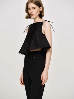 Frauen Source Unknown Kleidung<Extra Verkurztes Camisole, Schwarz