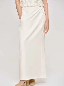 Frauen Source Unknown Unterteile<Fliesender Rock Mit Hoher Taille, Elfenbein