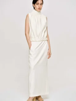 Frauen Source Unknown Kleidung<Fliesender Rock Mit Hoher Taille, Elfenbein