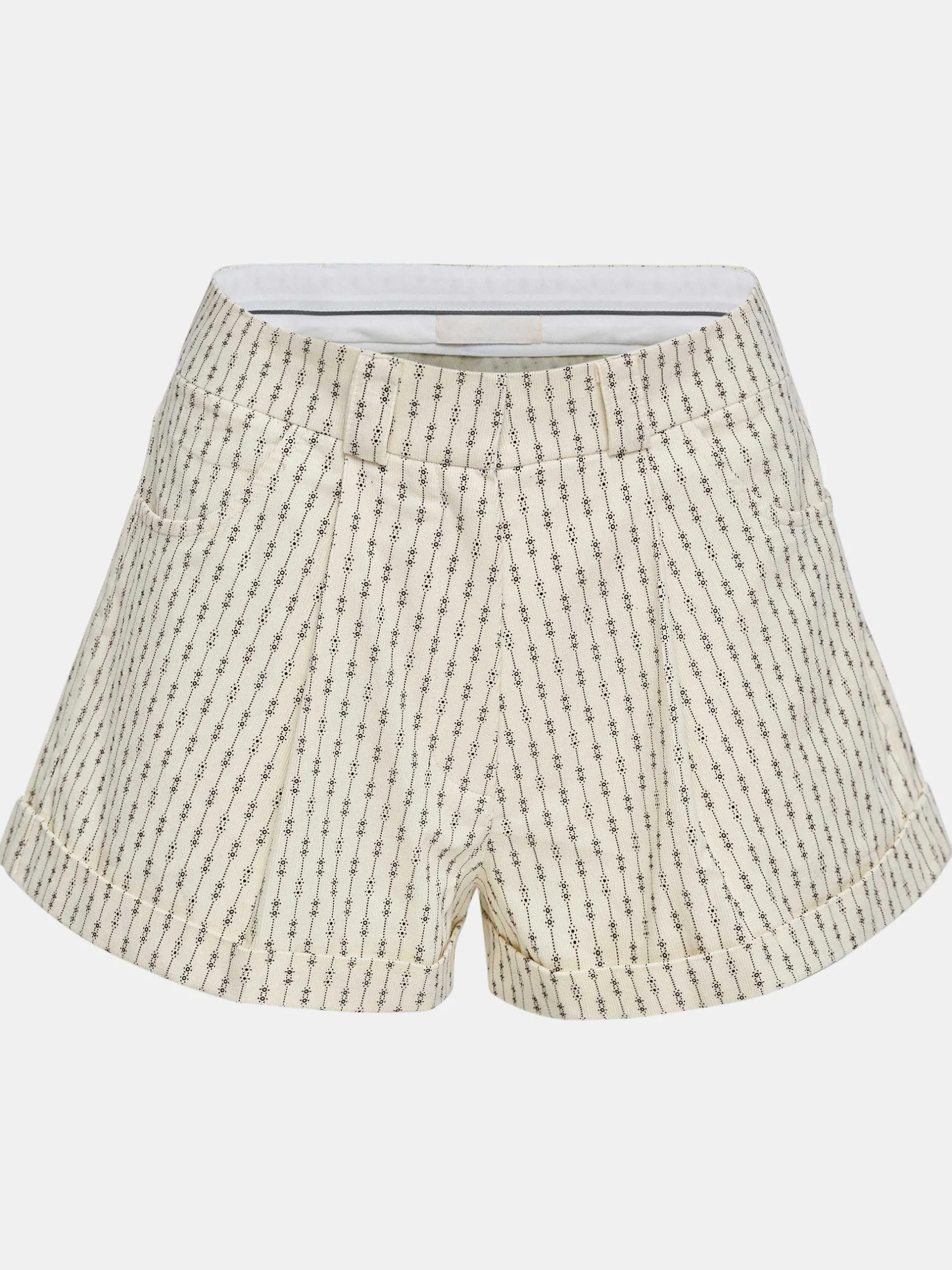 Frauen Source Unknown Unterteile<Geblumte Mikroshorts, Elfenbein