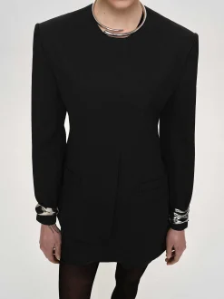 Frauen Source Unknown Zubehör<Geteilte Jacke Mit Taillierter Taille, Schwarz