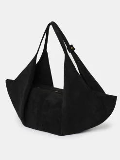 Frauen Source Unknown Schuhe & Taschen<Grose Gluckskeks-Tasche, Wildleder Schwarz