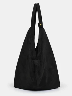 Frauen Source Unknown Schuhe & Taschen<Grose Gluckskeks-Tasche, Wildleder Schwarz