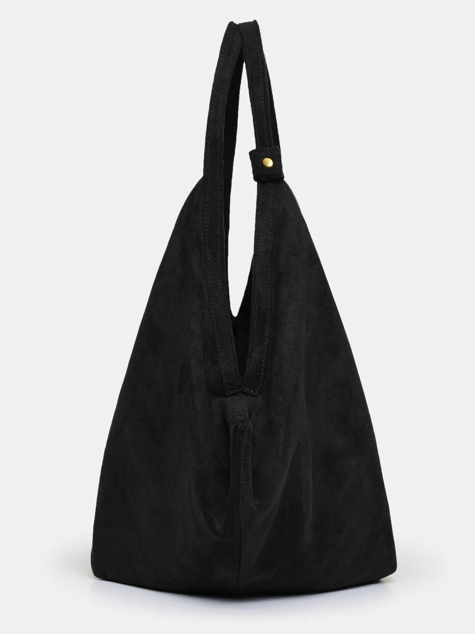 Frauen Source Unknown Schuhe & Taschen<Grose Gluckskeks-Tasche, Wildleder Schwarz