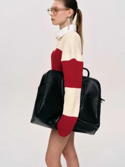 Frauen Source Unknown Schuhe & Taschen<Grose Weekender-Tasche Aus Kunstleder, Schwarz