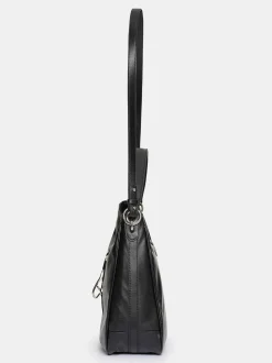 Frauen Source Unknown Kleidung<Hobo-Tasche Aus Leder, Schwarz