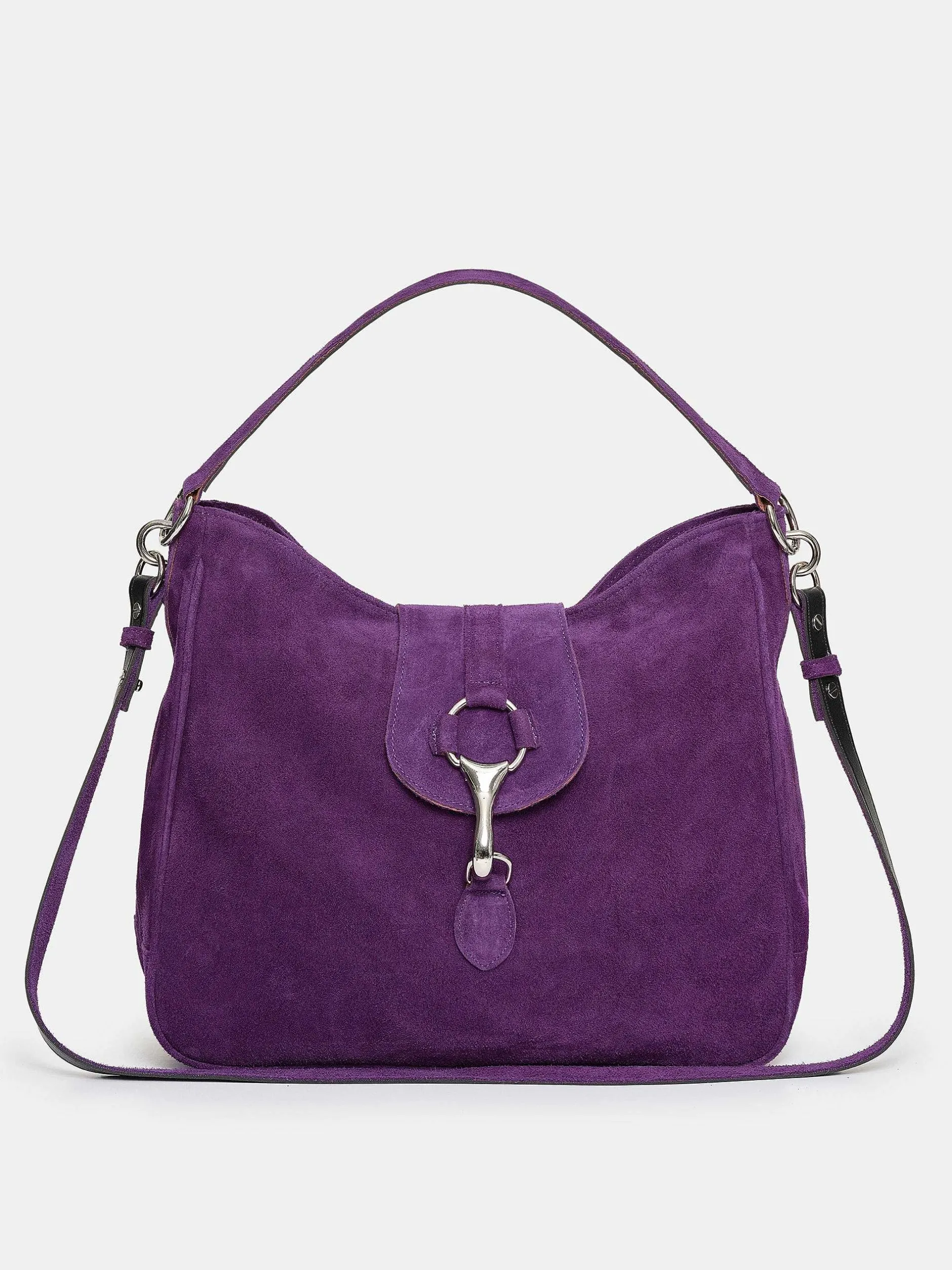 Frauen Source Unknown Schuhe & Taschen<Hobo-Tasche Aus Wildleder, Pflaume