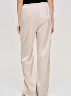 Frauen Source Unknown Zubehör<Hose Aus Satin-Krepp, Champagner