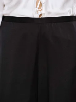 Frauen Source Unknown Zubehör<Hose Aus Satin-Krepp, Schwarz