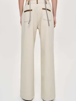 Frauen Source Unknown Koordinaten<Hose Mit Lederbesatz, Canvas