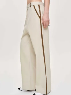 Frauen Source Unknown Unterteile<Hose Mit Lederbesatz, Canvas